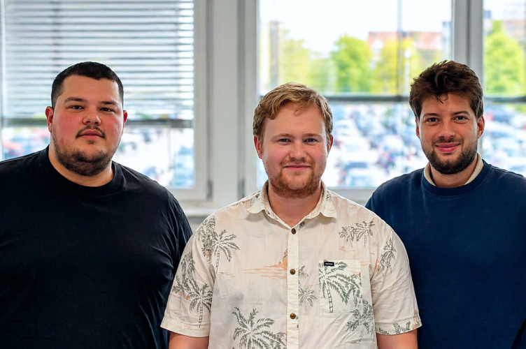 Das trilogic Team: Nikoll Gjokaj, Ole Tietz und David Markert